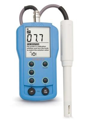 哈纳HANNA HI9812-5便携式pH/EC/TDS/°C测定仪