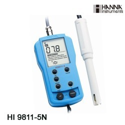 哈纳HANNA HI9811-5N便携式PH/EC/TDS/温度多参数测定仪