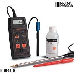 哈纳HANNA HI993310便携式电导率测定仪【土壤专用】