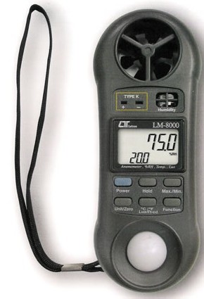 路昌LM-8000四合一风速计/温度/湿度/照度仪